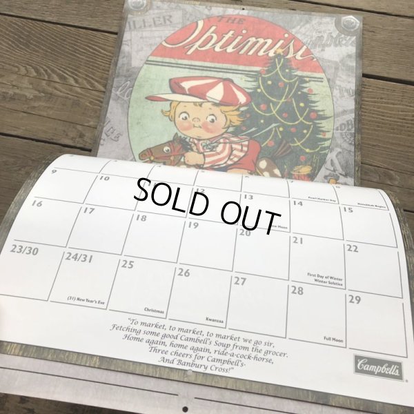 画像6: Vintage Campbell Soup Kid Calendar 2012 (T086)