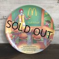 Vintage 1989 McDonalds Plastic Plate Hamburger University (T096) 