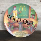 Vintage 1989 McDonalds Plastic Plate Hamburger University (T096) 