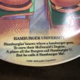 画像2: Vintage 1989 McDonalds Plastic Plate Hamburger University (T096)  (2)