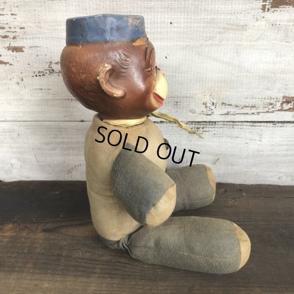画像4: Vintage 1930s Monkey Bellhop Doll Composition (MA503)