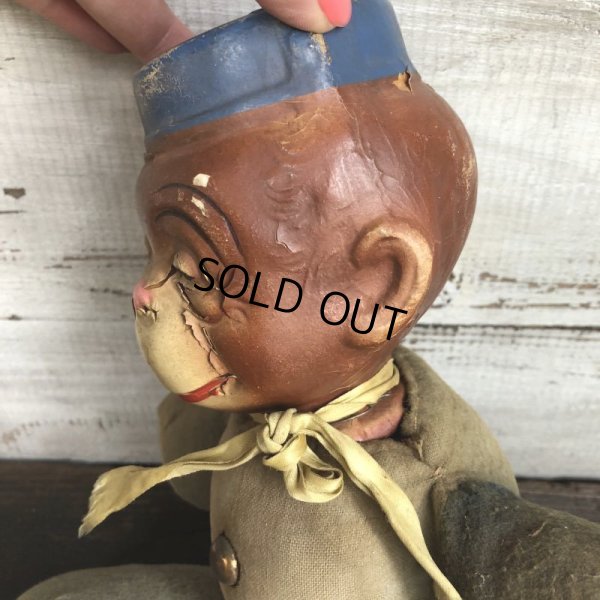 画像7: Vintage 1930s Monkey Bellhop Doll Composition (MA503)