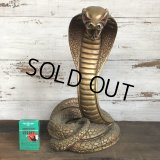 Vintage 1960s UNIVERSAL STATUARY Gold King Cobra 16' Statue Gold (T100)