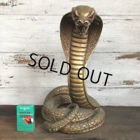 Vintage 1960s UNIVERSAL STATUARY Gold King Cobra 16' Statue Gold (T100)