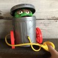 画像1: Vintage 1970s Sesame Street Pop Up Trash Can OSCAR  (T123) (1)