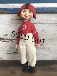 Vintage 1960s Wimsie Doll Zero The Football Player (T131)