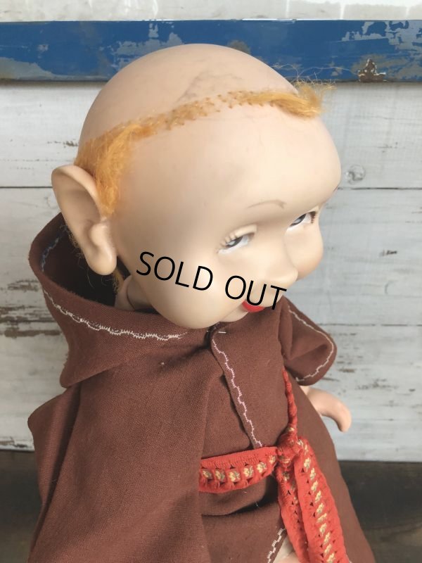 画像6: Vintage 1960s Wimsie Doll Monk (T130)