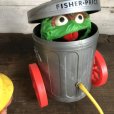 画像8: Vintage 1970s Sesame Street Pop Up Trash Can OSCAR  (T123)