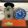 画像1: Vintage 1970s Sesame Street Talking Alarm Clock OSCAR  (T122) (1)