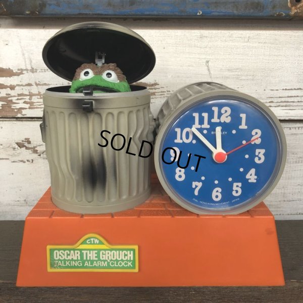 画像1: Vintage 1970s Sesame Street Talking Alarm Clock OSCAR  (T122)