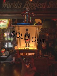 Vintage Old Crow Bourbon Whisky BAR Wall Lamp Sign (T136)