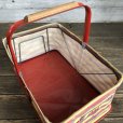 画像7: Vintage FOLD-AWAY Folding Grocery Store Basket (T133)