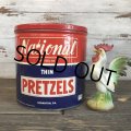 Vintage National Pretzel 4 1/2 lbs Tin Can (T139)