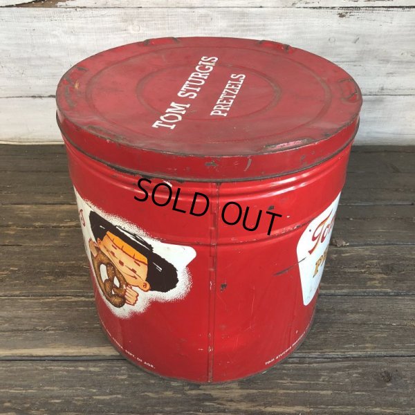 画像3: Vintage Pretzel Tin Tom Sturgis Large (T142)
