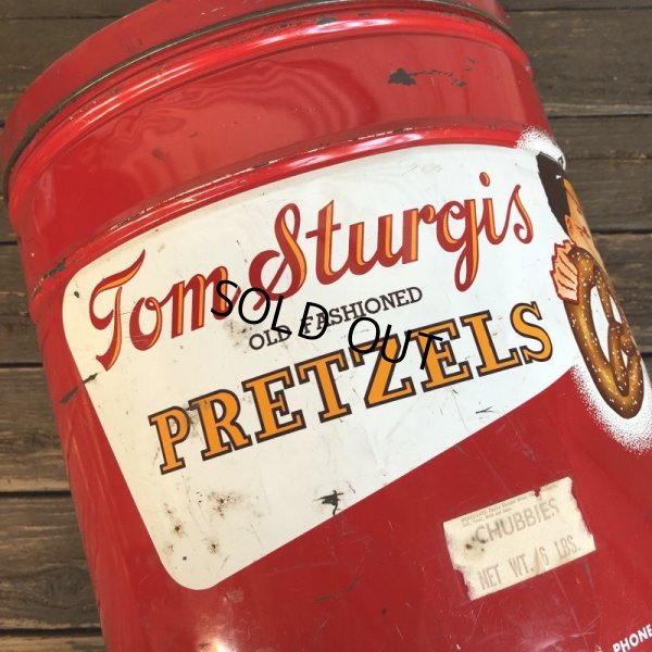 画像8: Vintage Pretzel Tin Tom Sturgis Large (T142)