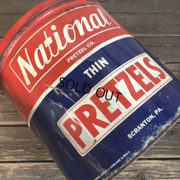 画像8: Vintage National Pretzel 4 1/2 lbs Tin Can (T139)