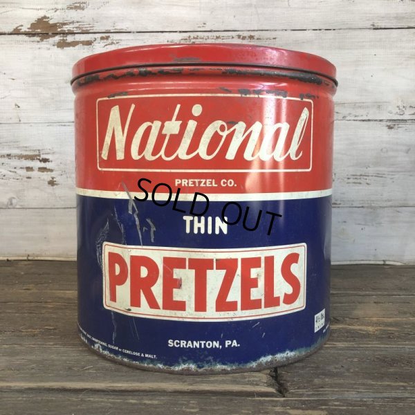 画像3: Vintage National Pretzel 4 1/2 lbs Tin Can (T139)