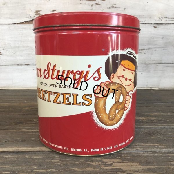 画像2: Vintage Pretzel Tin Tom Sturgis Small (T143)