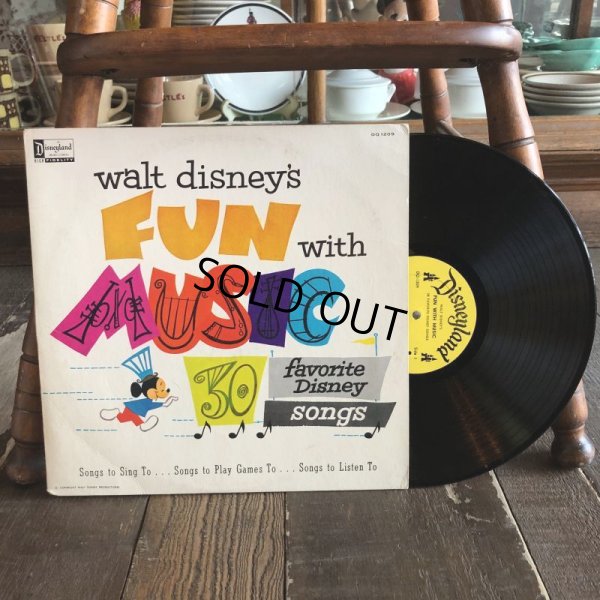 画像1: Vintage LP Disney Fun with Music (T157)