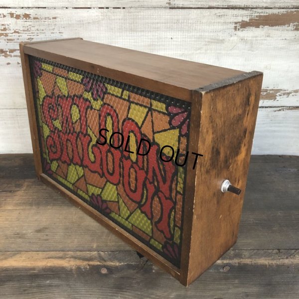 画像3: Vintage Saloon Lighted Stained Glass Bar Sign (T160)