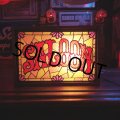 Vintage Saloon Lighted Stained Glass Bar Sign (T160)