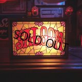 Vintage Saloon Lighted Stained Glass Bar Sign (T160)