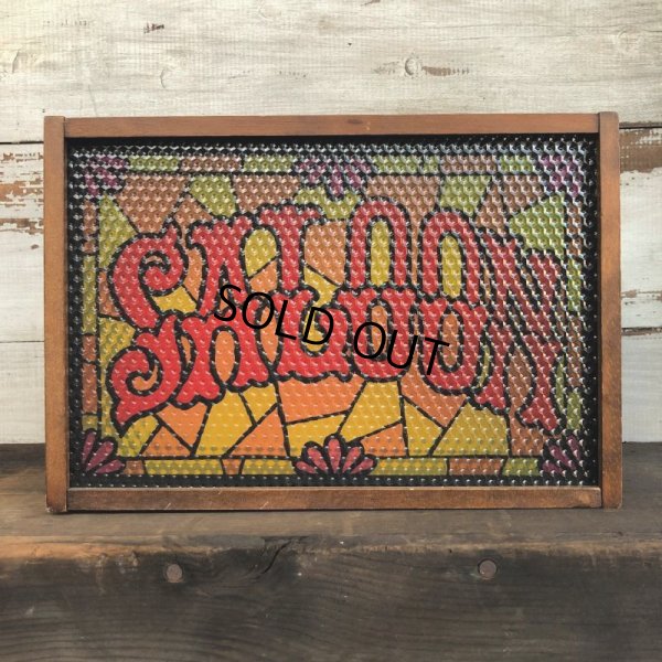 画像2: Vintage Saloon Lighted Stained Glass Bar Sign (T160)