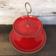 画像2: Vintage Mid-century 2 tier tidbit stand tray (T163) (2)