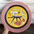 画像1: Vintage BBQ Tin Tray (T167) (1)