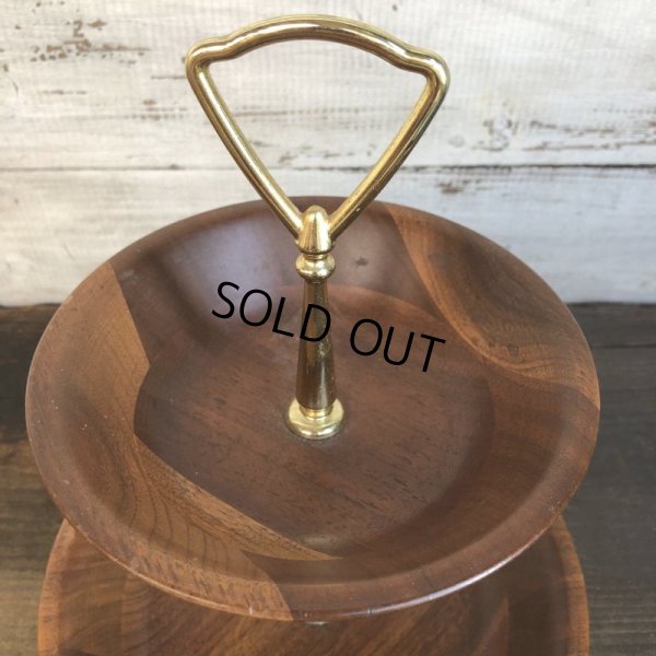 画像5: Vintage Mid-century 2 tier tidbit stand tray (T164)