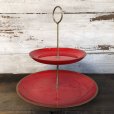 画像3: Vintage Mid-century 2 tier tidbit stand tray (T163)