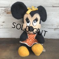 Vintage Disney Minnie Mouse Plush Doll 28cm (T174)