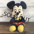 Vintage Disney Mickey Mouse Plush Doll 35cm (T172)