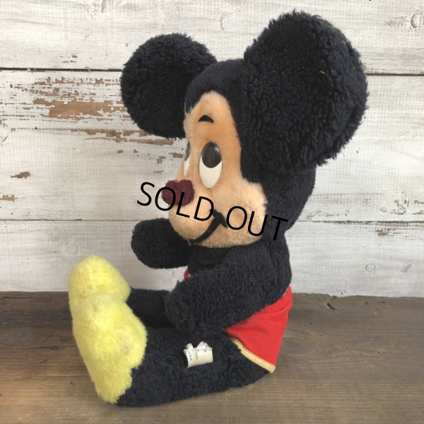 画像2: Vintage Disney Mickey Mouse Plush Doll 29cm (T173)