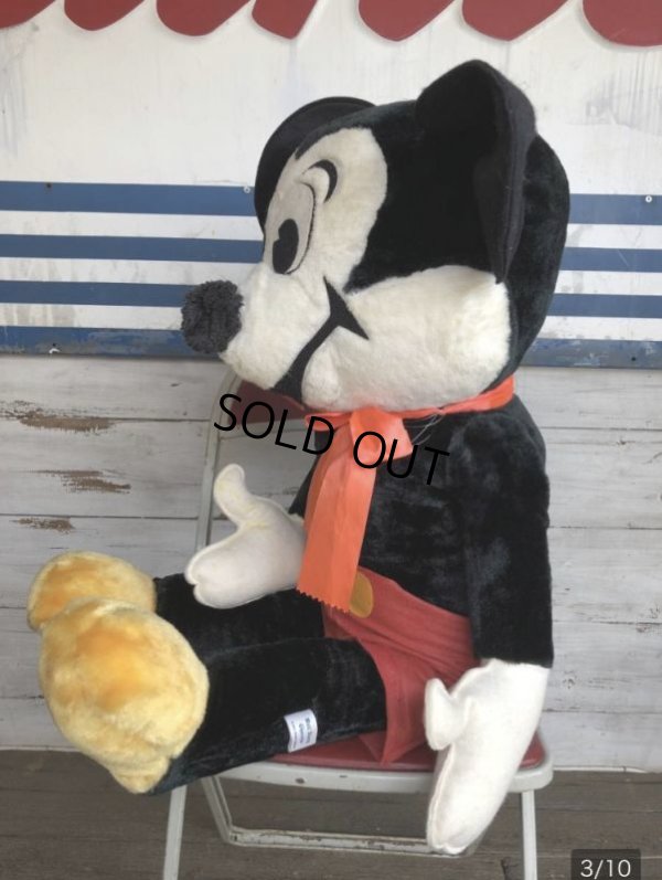 画像4: Vintage Disney Mickey Mouse 95cm Big Doll (J436)