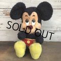 Vintage Disney Mickey Mouse Plush Doll 29cm (T173)