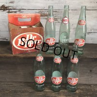 Vintage Dr Pepper 6 Bottle Pac Set (T186) 