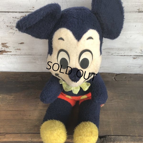 画像7: Vintage Disney Mickey Mouse Plush Doll 35cm (T172)