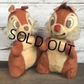 70s Vintage Disney Chip & Dale Plush Doll Set (T176) 