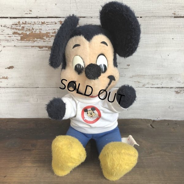 画像1: Vintage Disney Mickey Mouse Club Plush Doll 28cm (T175)