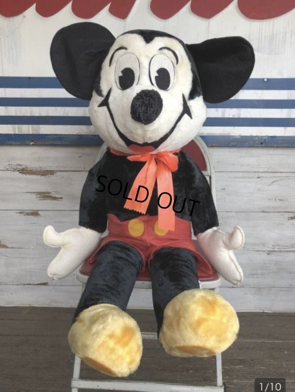 画像2: Vintage Disney Mickey Mouse 95cm Big Doll (J436) 