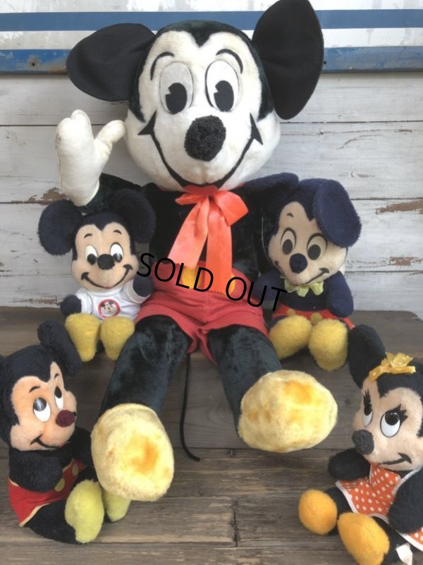 画像1: Vintage Disney Mickey Mouse 95cm Big Doll (J436) 