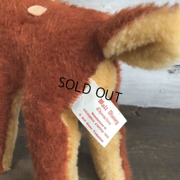 画像7: 70s Vintage Disney Bambi Plush Doll (T178) 