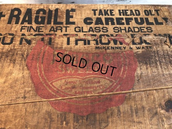 画像13: Vintage McKENNEY&WATERBURY Necco Sweets Wooden Crate Box (T194) 