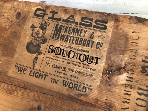 画像9: Vintage McKENNEY&WATERBURY Necco Sweets Wooden Crate Box (T194) 