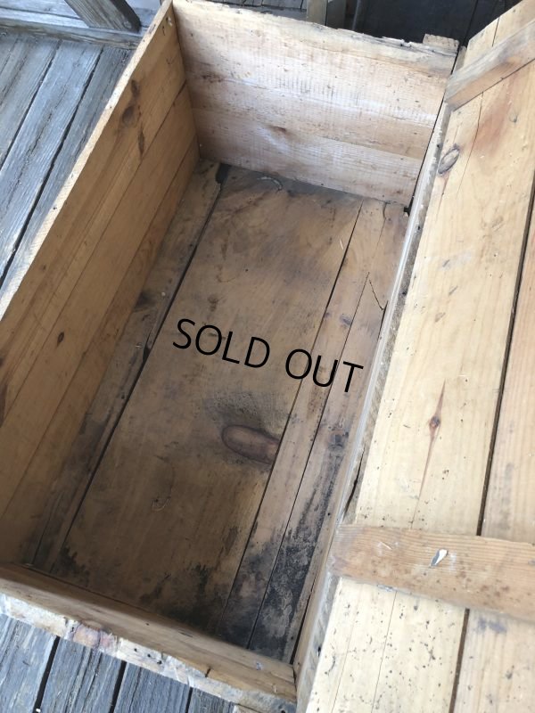 画像13: 1930s〜40s Vintage Hood Rubber Canvas Footwear Shoes Wooden Crate Box (T197) 