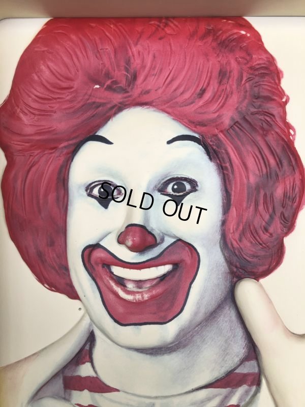 画像8: Vintage Ronald McDonald 3D Wall Sign (S202)