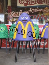 Vintage Mcdonald's Playland Chair Grimace (S198）