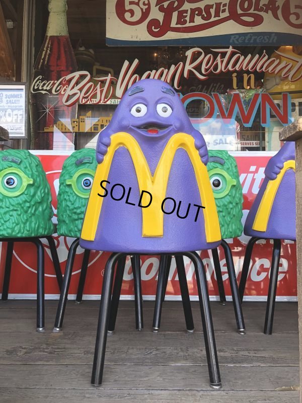 画像1: Vintage Mcdonald's Playland Chair Grimace (S198）