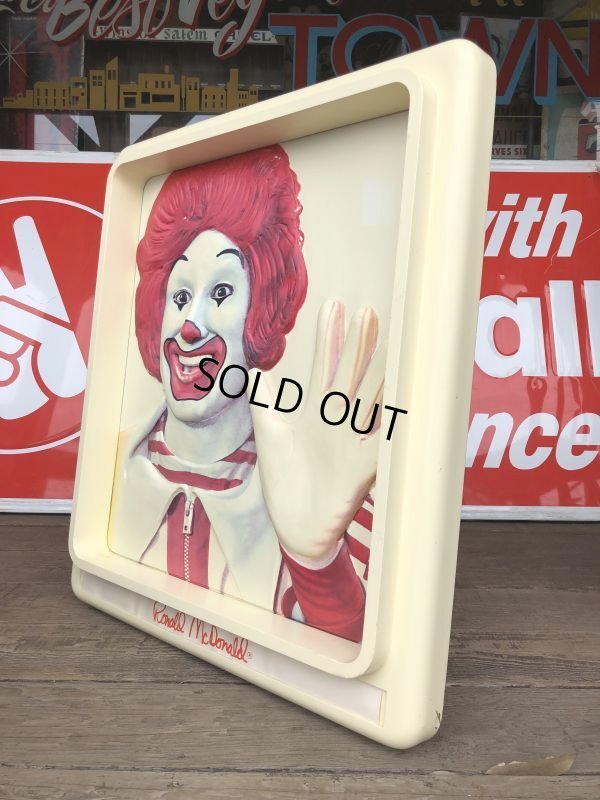 画像3: Vintage Ronald McDonald 3D Wall Sign (S202)